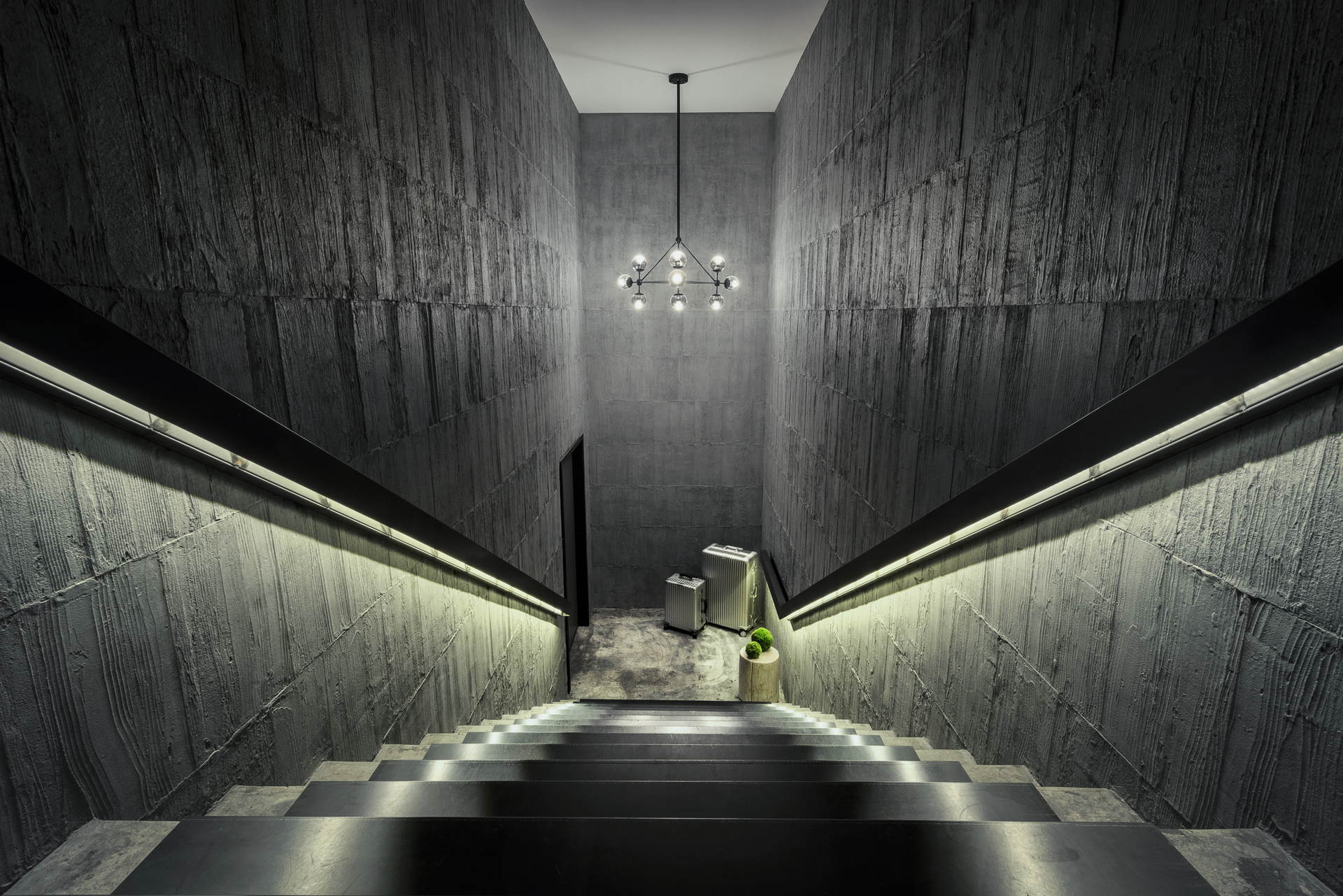 台北行旅商業空間攝影-樓梯間視角