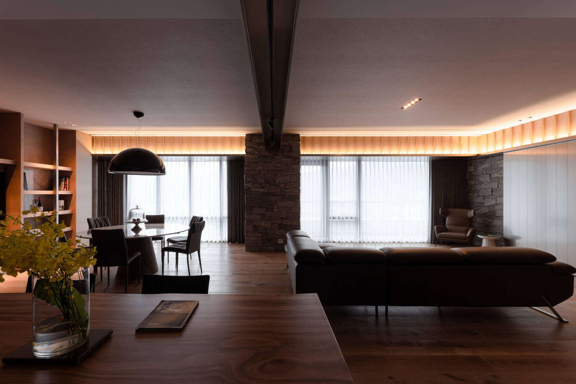 落地窗正面全景