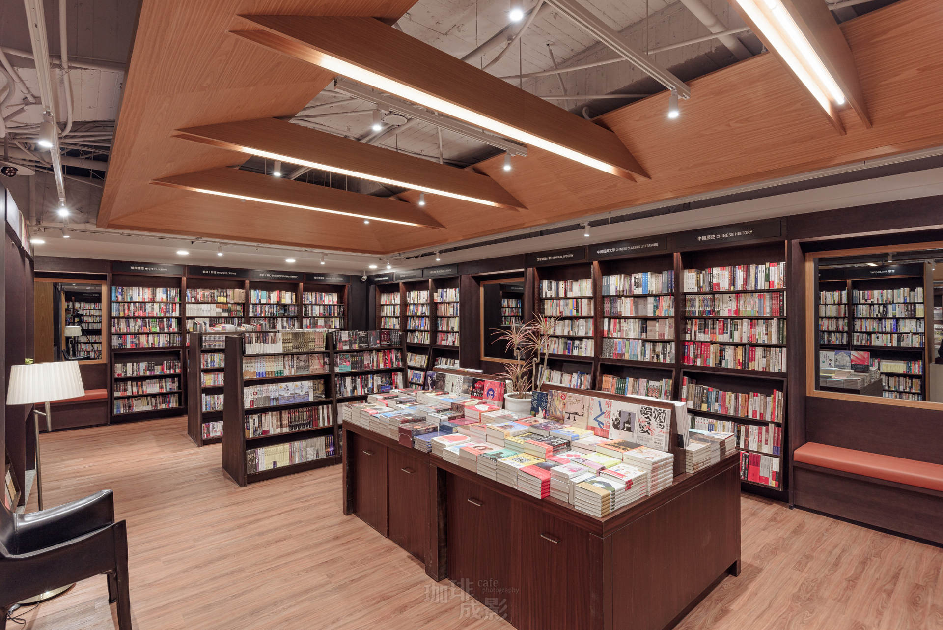 書籍區45度廣角