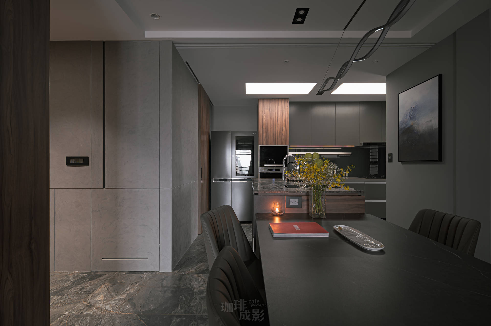 餐廳與中島設計