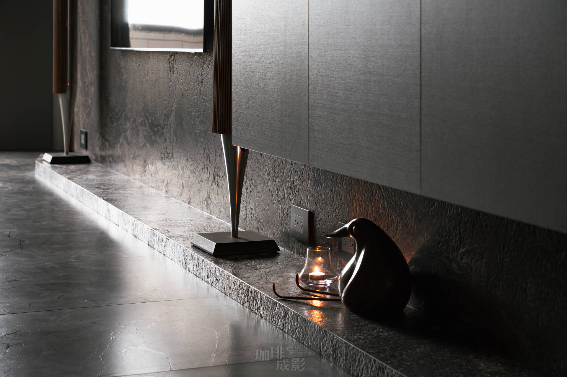 電視牆擺飾特寫