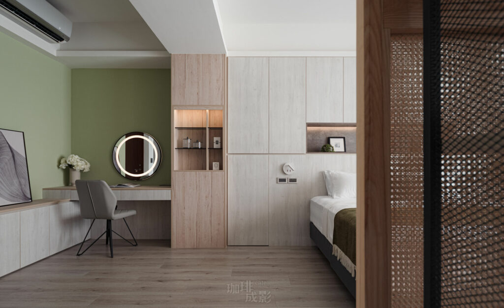 主臥化妝桌正面