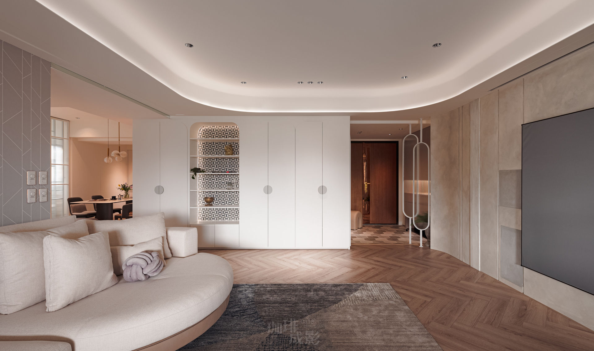 玄關與展示櫃正面