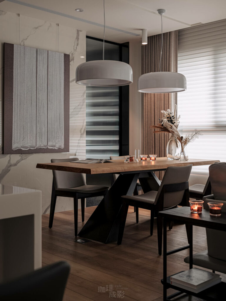 餐桌吊燈特寫情境