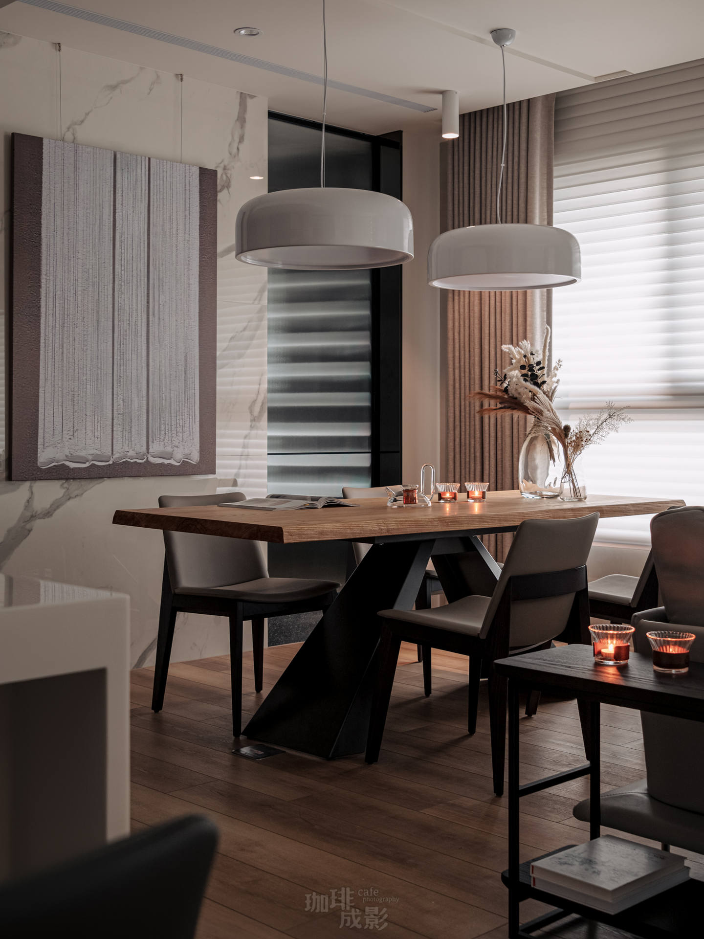 餐桌吊燈特寫情境