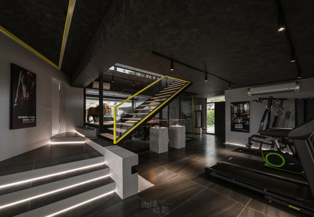 一樓運動空間側面全景